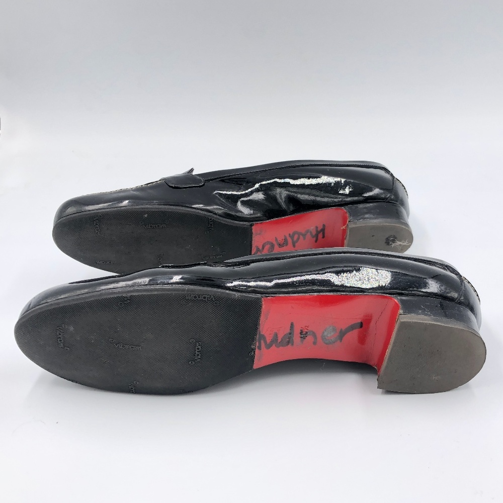 Christian Louboutin Patent Black Loafers - Picture 5 of 7